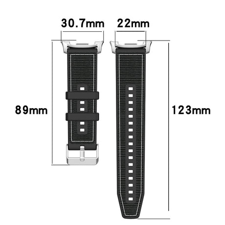 Curea smartwatch Techsuit Watchband (W051) compatibil cu Samsung Galaxy Watch8 40mm/Watch8 44mm/Watch8 Classic, Gri