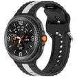 Curea smartwatch Techsuit Watchband (W078) compatibil cu Samsung Galaxy Watch8 40mm/Watch8 44mm/Watch8 Classic, Negru / Gray