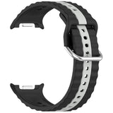 Curea smartwatch Techsuit Watchband (W078) compatibil cu Samsung Galaxy Watch8 40mm/Watch8 44mm/Watch8 Classic, Negru / Gray