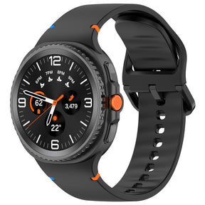 Curea smartwatch Techsuit Watchband (W079) compatibil cu Samsung Galaxy Watch8 40mm/Watch8 44mm/Watch8 Classic, Negru