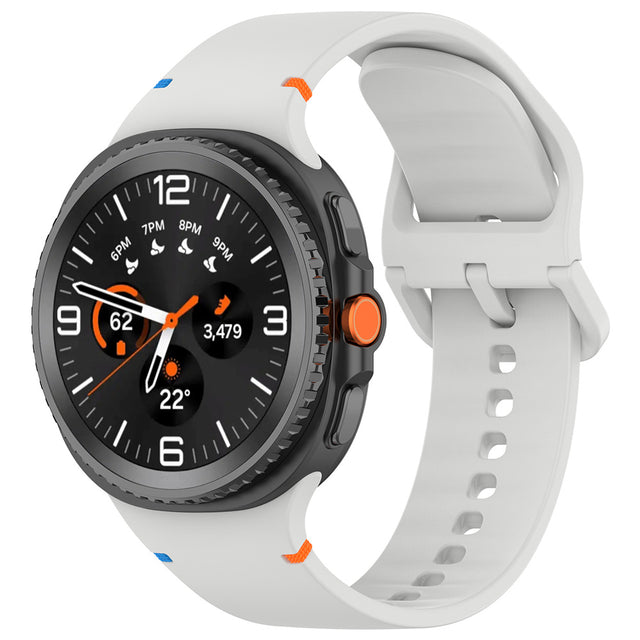Curea smartwatch Techsuit Watchband (W079) compatibil cu Samsung Galaxy Watch8 40mm/Watch8 44mm/Watch8 Classic, Gri