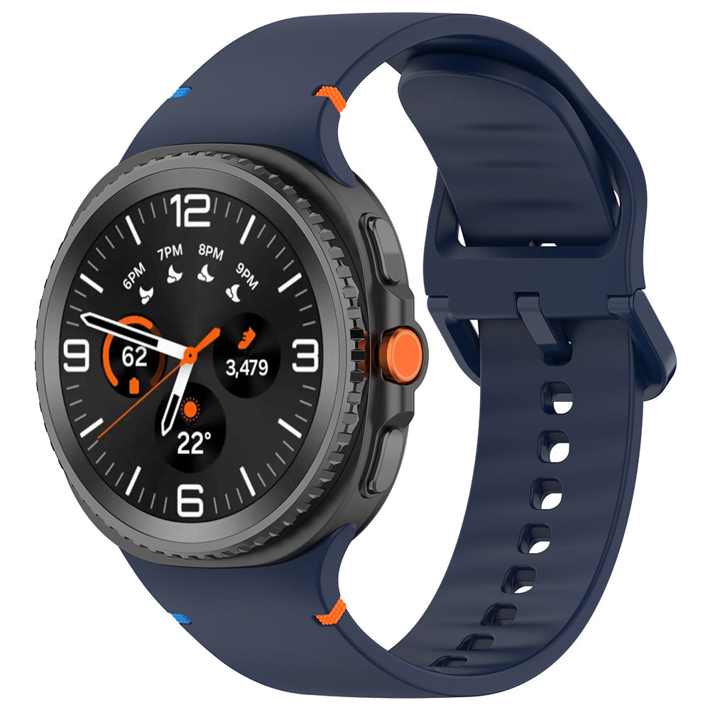 Curea smartwatch Techsuit Watchband (W079) compatibil cu Samsung Galaxy Watch8 40mm/Watch8 44mm/Watch8 Classic, Albastru Depths