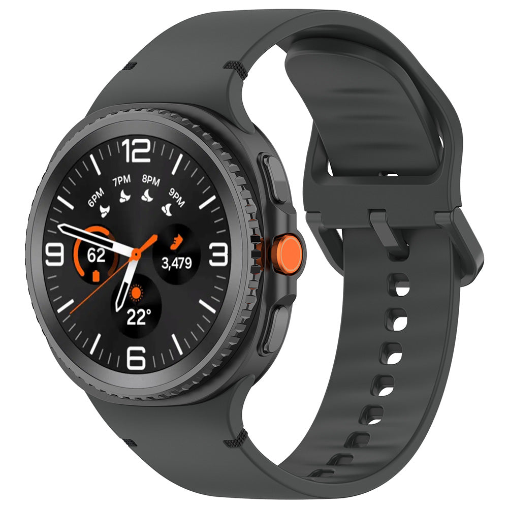 Curea smartwatch Techsuit Watchband (W079) compatibil cu Samsung Galaxy Watch8 40mm/Watch8 44mm/Watch8 Classic, Grafit Carbon