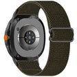 Curea smartwatch Techsuit Watchband (W080) compatibil cu Samsung Galaxy Watch8 40mm/Watch8 44mm/Watch8 Classic, Dark Moss
