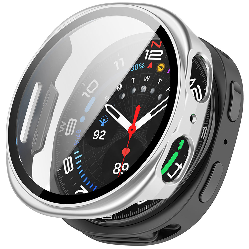 Folie de protectie smartwatch Techsuit Defense360 Pro + Screen Protector compatibil cu Samsung Galaxy Watch8 44mm, Argintiu