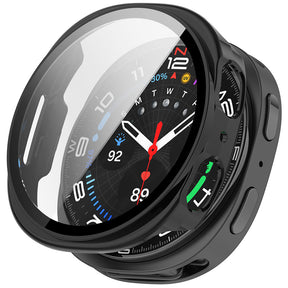 Folie de protectie smartwatch Techsuit Defense360 Pro + Screen Protector compatibil cu Samsung Galaxy Watch8 44mm, Negru