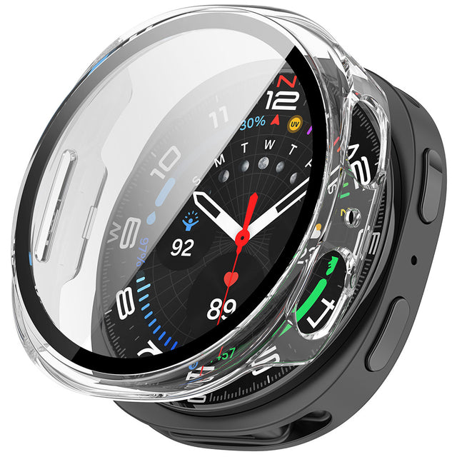 Husă + folie Techsuit pentru Galaxy Watch8 44mm, transparentă