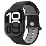 Accesoriu smartwatch Spigen Nano Pop (AMP09321) compatibil cu Apple Watch 1/2/3/4/5/6/7/8/9/10/11/SE/SE 2/Ultra/Ultra 2/Ultra 3 (42/44/45/46/49mm), Negru Sesame