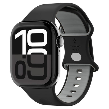 Accesoriu smartwatch Spigen Nano Pop (AMP09321) compatibil cu Apple Watch 1/2/3/4/5/6/7/8/9/10/11/SE/SE 2/Ultra/Ultra 2/Ultra 3 (42/44/45/46/49mm), Negru Sesame