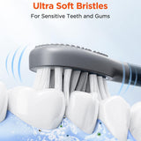 Bitvae Toothbrush Heads (GCS22), Gum Care, Ultra Soft Bristles, for Bitvae S2\S3, x4, Alb