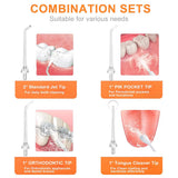 Bitvae Waterflosser Replacements, Multifunctional, for Waterflosser C2/F30/205, x4, Alb