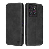 Husa de protectie Techsuit Safe Wallet Plus compatibil cu Motorola Edge 60 Pro, Negru