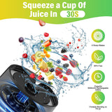 Gadget Techsuit Premium Mini Portable Blender nutriXGo (BP1), with Type-C Cable, Rechargeable, 700ml, 20000rpm, 6000mAh, Negru