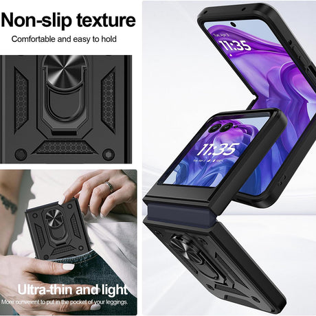 Husa de protectie Techsuit CamShield Series compatibil cu Motorola Razr 60 Ultra, Negru