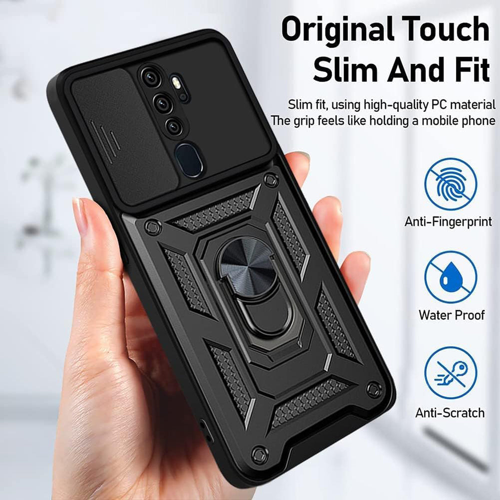Husa de protectie Techsuit CamShield Series compatibil cu Oppo A5 4G / A5 5G, Negru