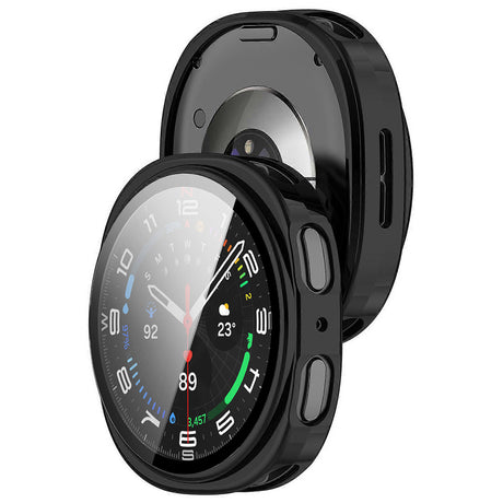 Folie de protectie smartwatch Techsuit Defense360 Pro + Screen Protector compatibil cu Samsung Galaxy Watch8 44mm, Negru