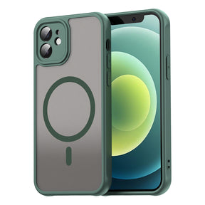 Husa de protectie Techsuit HaloFrost II compatibil MagSafe, compatibil cu iPhone 12, Verde