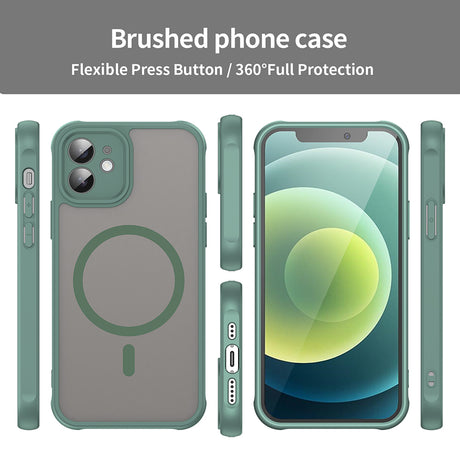 Husa de protectie Techsuit HaloFrost II MagSafe compatibil cu iPhone 12, Verde
