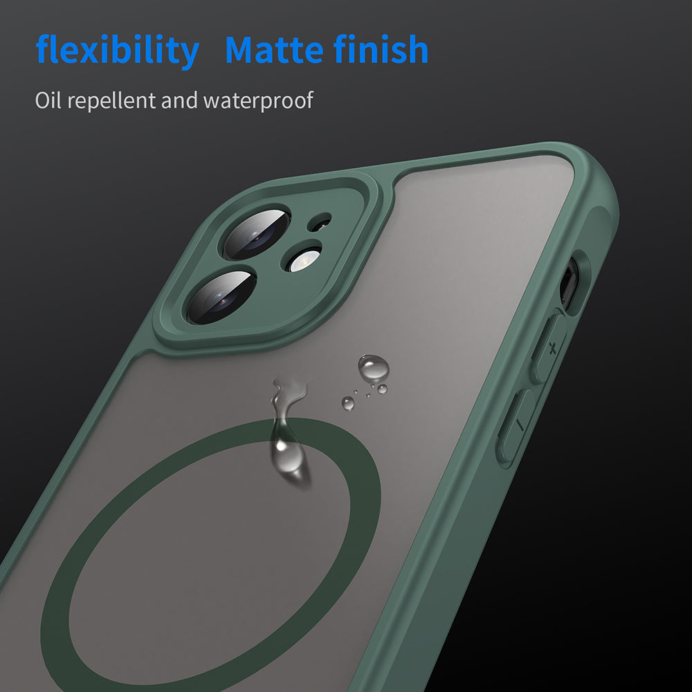 Husa de protectie Techsuit HaloFrost II compatibil MagSafe, compatibil cu iPhone 12, Verde