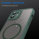 Husa de protectie Techsuit HaloFrost II compatibil MagSafe, compatibil cu iPhone 12, Verde