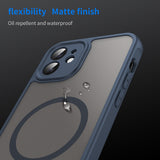 Husa de protectie Techsuit HaloFrost II MagSafe compatibil cu iPhone 12, Bleumarin