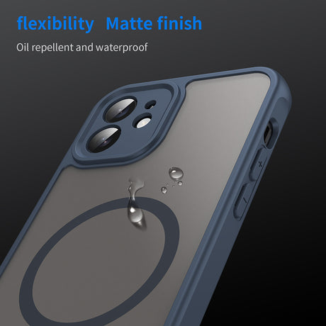 Husa de protectie Techsuit HaloFrost II MagSafe compatibil cu iPhone 12, Bleumarin