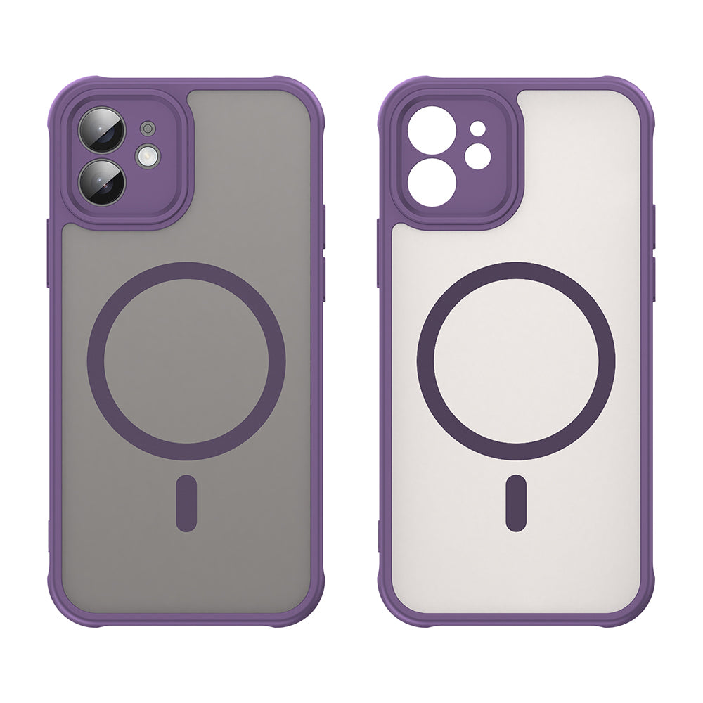 Husa de protectie Techsuit HaloFrost II MagSafe compatibil cu iPhone 12, Mov