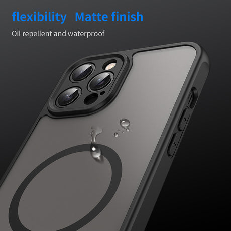 Husa de protectie Techsuit HaloFrost II MagSafe compatibil cu iPhone 12 Pro, Negru