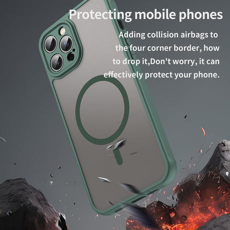 Husa de protectie Techsuit HaloFrost II MagSafe compatibil cu iPhone 12 Pro, Verde