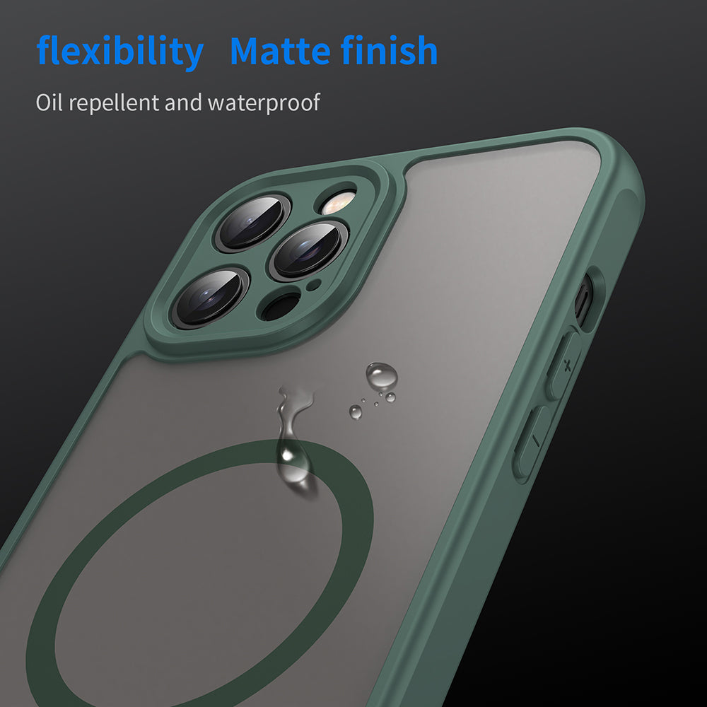 Husa de protectie Techsuit HaloFrost II MagSafe compatibil cu iPhone 12 Pro, Verde