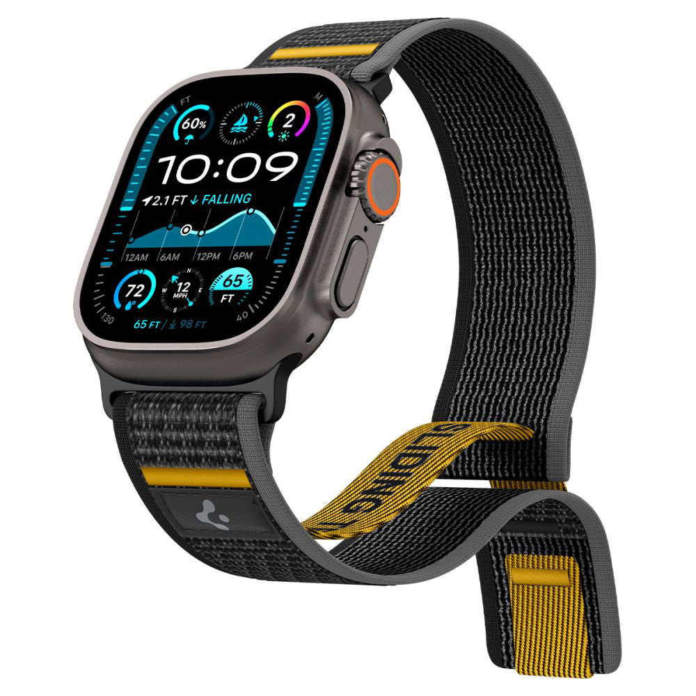 Accesoriu smartwatch Spigen Athlex Air (AMP09033) compatibil cu Apple Watch 6/7/8/9/10/11/SE/SE 2/SE 3/Ultra/Ultra 2/ Ultra 3 (44/45/46/49mm), Active Black