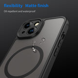 Husă de protecție Techsuit HaloFrost II MagSafe neagră pentru iPhone 13