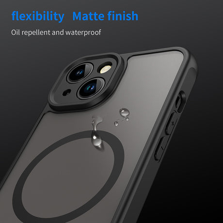 Husă de protecție Techsuit HaloFrost II MagSafe neagră pentru iPhone 13