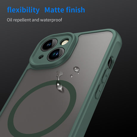 Husa de protectie Techsuit HaloFrost II MagSafe compatibil cu iPhone 13, Verde