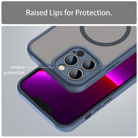 Husa de protectie Techsuit HaloFrost II MagSafe compatibil cu iPhone 13 Pro, Bleumarin