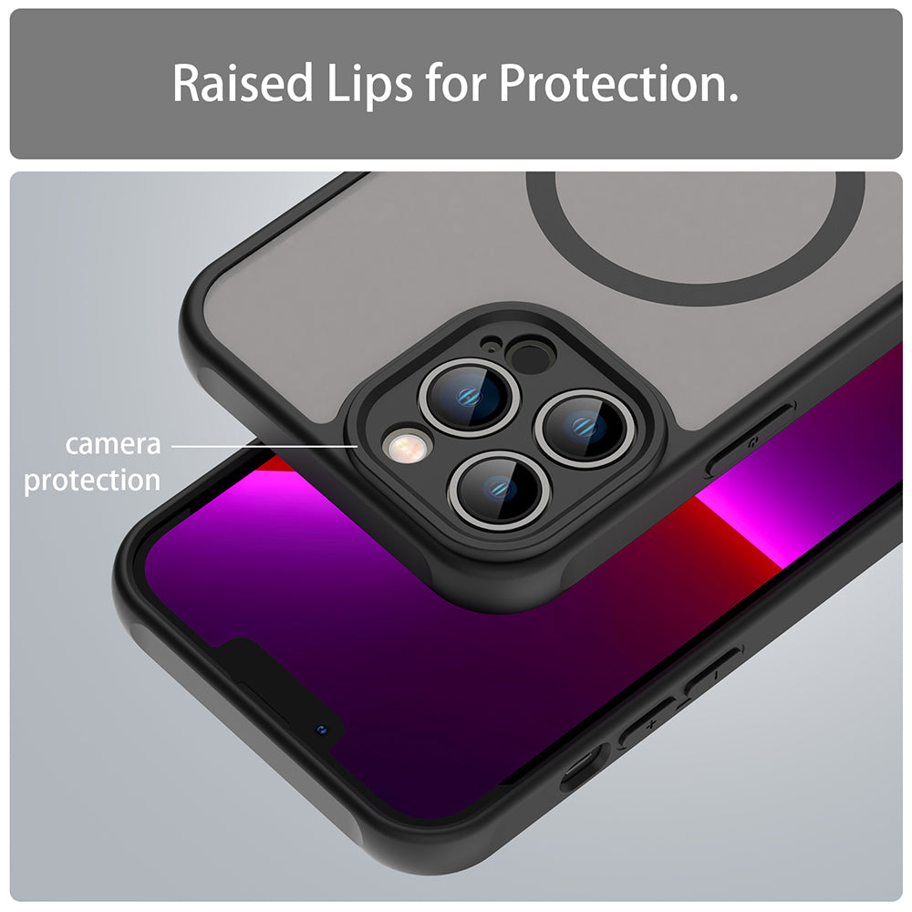 Husa de protectie Techsuit HaloFrost II MagSafe compatibil cu iPhone 13 Pro Max, Negru