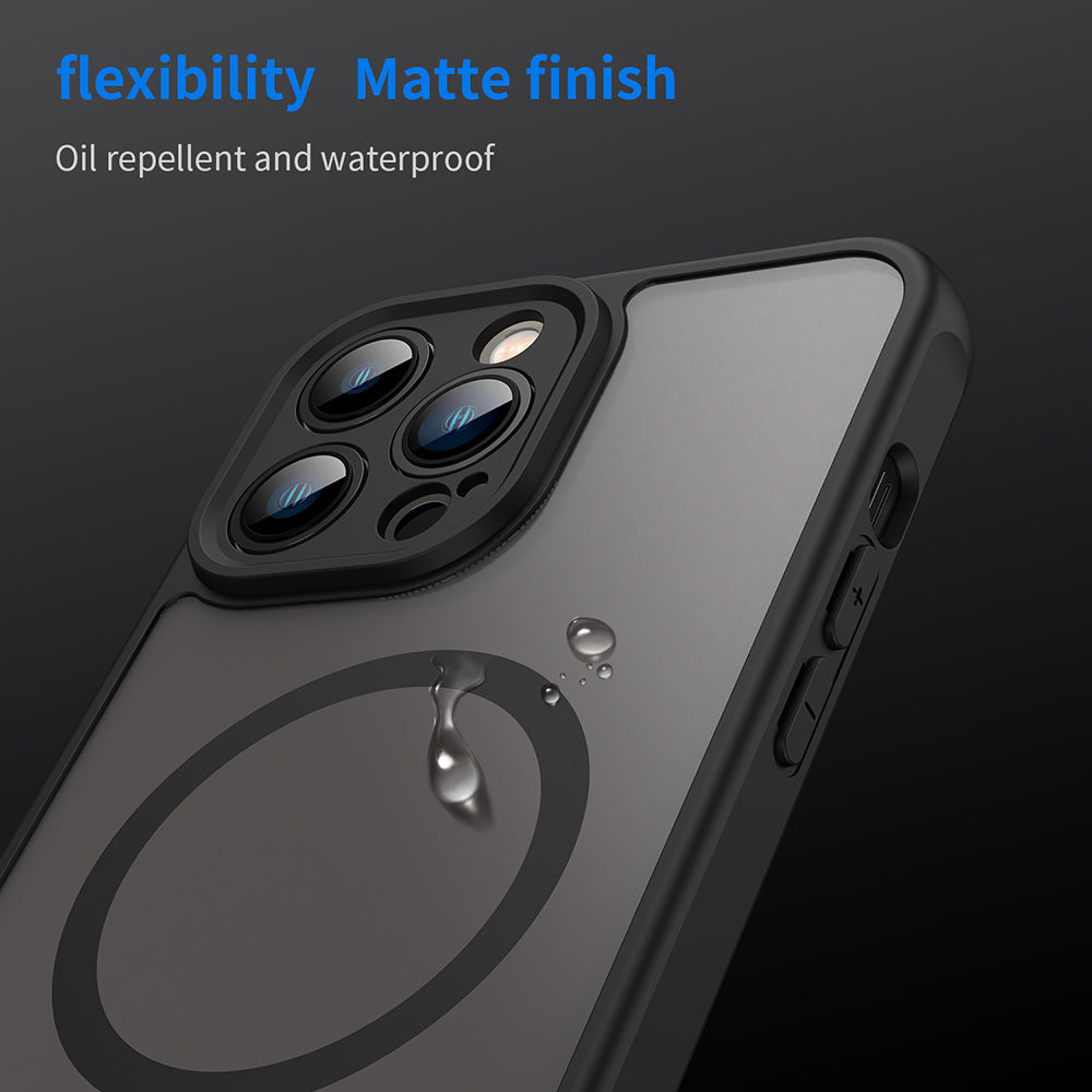 Husa de protectie Techsuit HaloFrost II MagSafe compatibil cu iPhone 13 Pro Max, Negru