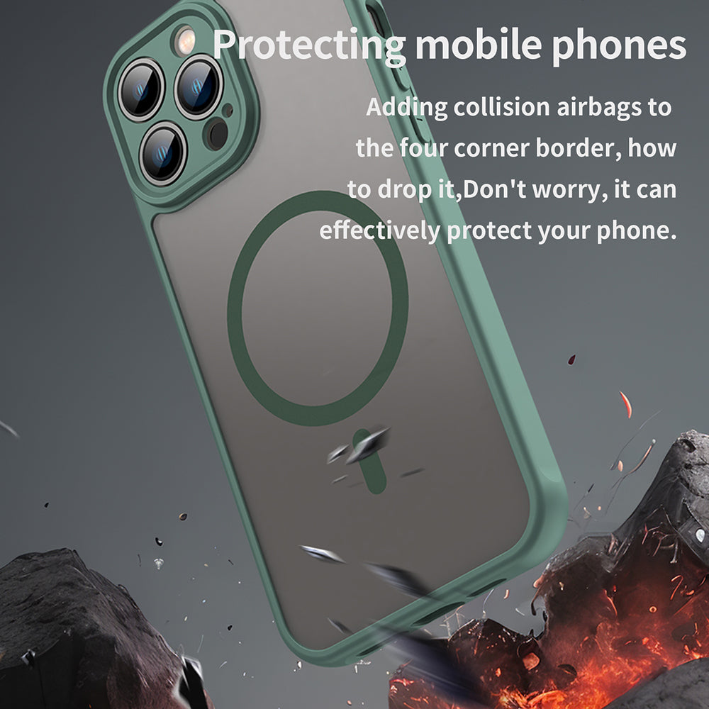 Techsuit HaloFrost II MagSafe zöld tok iPhone 13 Pro Max készülékhez