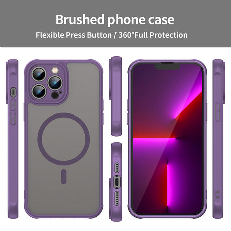 Husa de protectie Techsuit HaloFrost II MagSafe compatibil cu iPhone 13 Pro Max, Mov