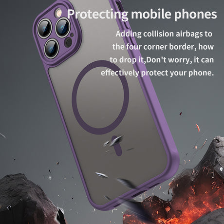 Husa de protectie Techsuit HaloFrost II MagSafe compatibil cu iPhone 13 Pro Max, Mov