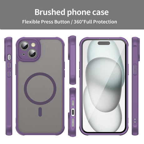 Husa de protectie Techsuit HaloFrost II MagSafe compatibil cu iPhone 14, Mov