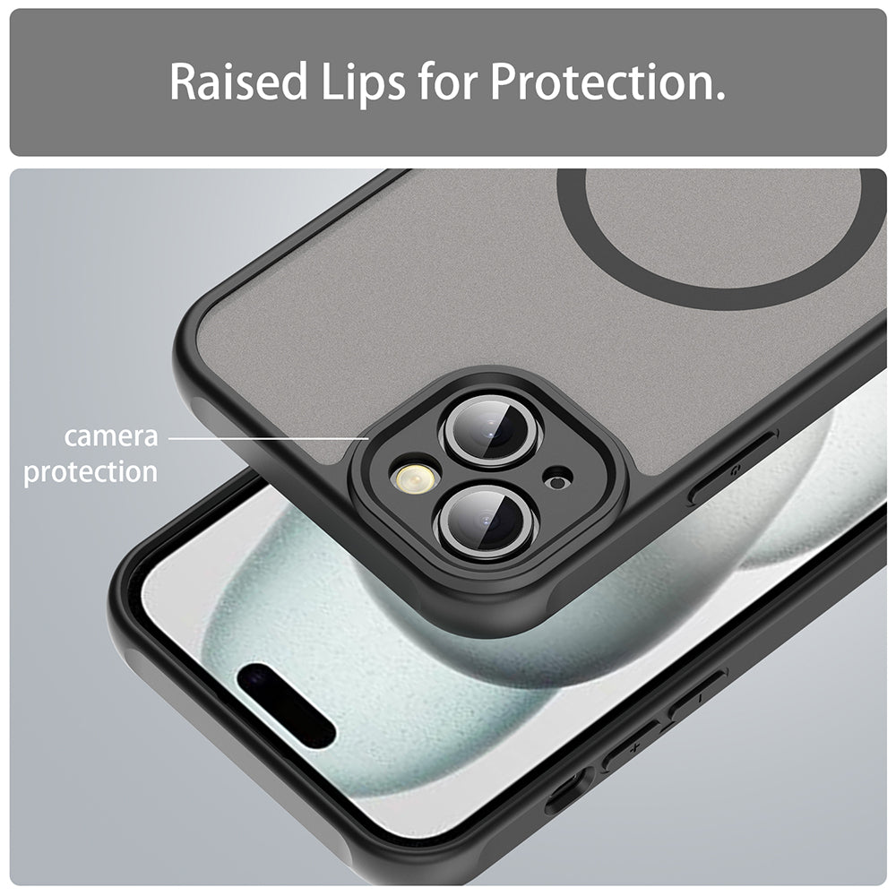 Husa de protectie Techsuit HaloFrost II MagSafe compatibil cu iPhone 14 Plus, Negru