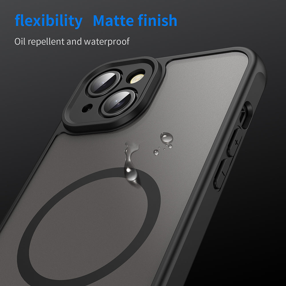 Husa de protectie Techsuit HaloFrost II MagSafe compatibil cu iPhone 14 Plus, Negru