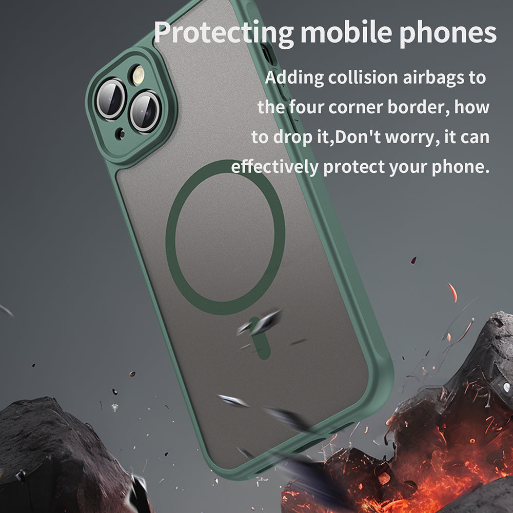 Husa de protectie Techsuit HaloFrost II MagSafe compatibil cu iPhone 14 Plus, Verde