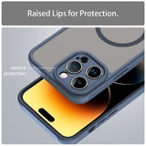 Husa de protectie Techsuit HaloFrost II MagSafe compatibil cu iPhone 14 Pro, Bleumarin