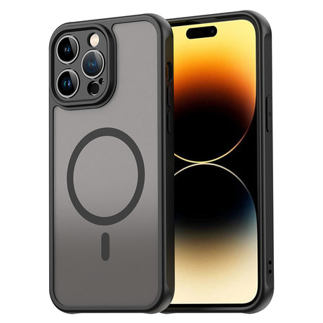 Fekete Techsuit HaloFrost II MagSafe tok iPhone 14 Pro Max készülékhez