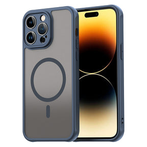 Husa de protectie Techsuit HaloFrost II MagSafe compatibil cu iPhone 14 Pro Max, Bleumarin