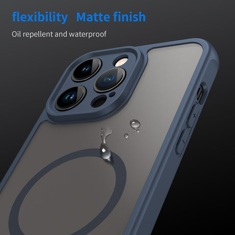 Husa de protectie Techsuit HaloFrost II MagSafe compatibil cu iPhone 14 Pro Max, Bleumarin