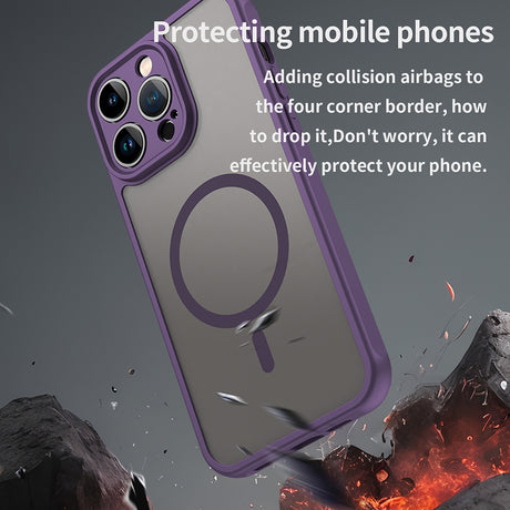 Husa de protectie Techsuit HaloFrost II MagSafe compatibil cu iPhone 14 Pro Max, Mov
