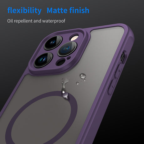 Husa de protectie Techsuit HaloFrost II MagSafe compatibil cu iPhone 14 Pro Max, Mov